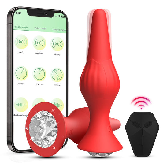 Rose Butt Plug With APP - Sexy-Fantasy