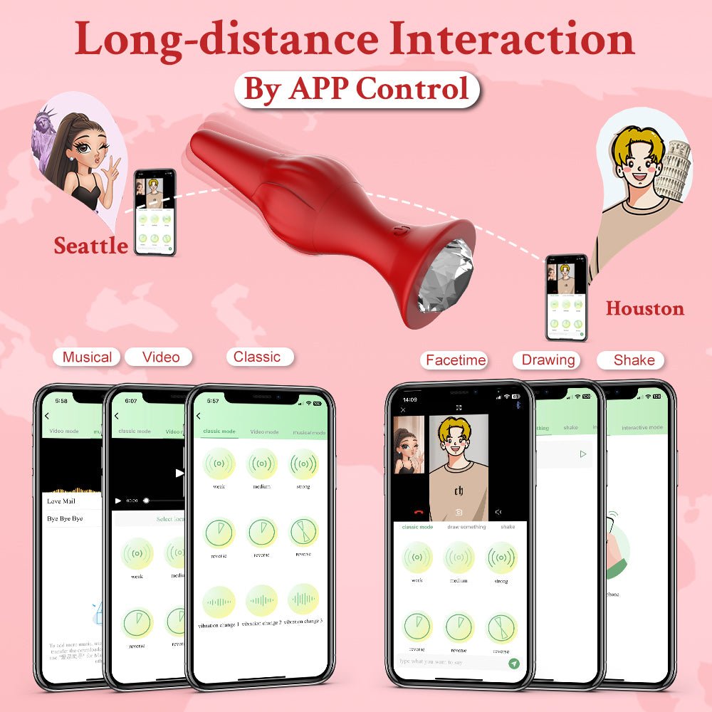 Rose Butt Plug With APP - Sexy-Fantasy