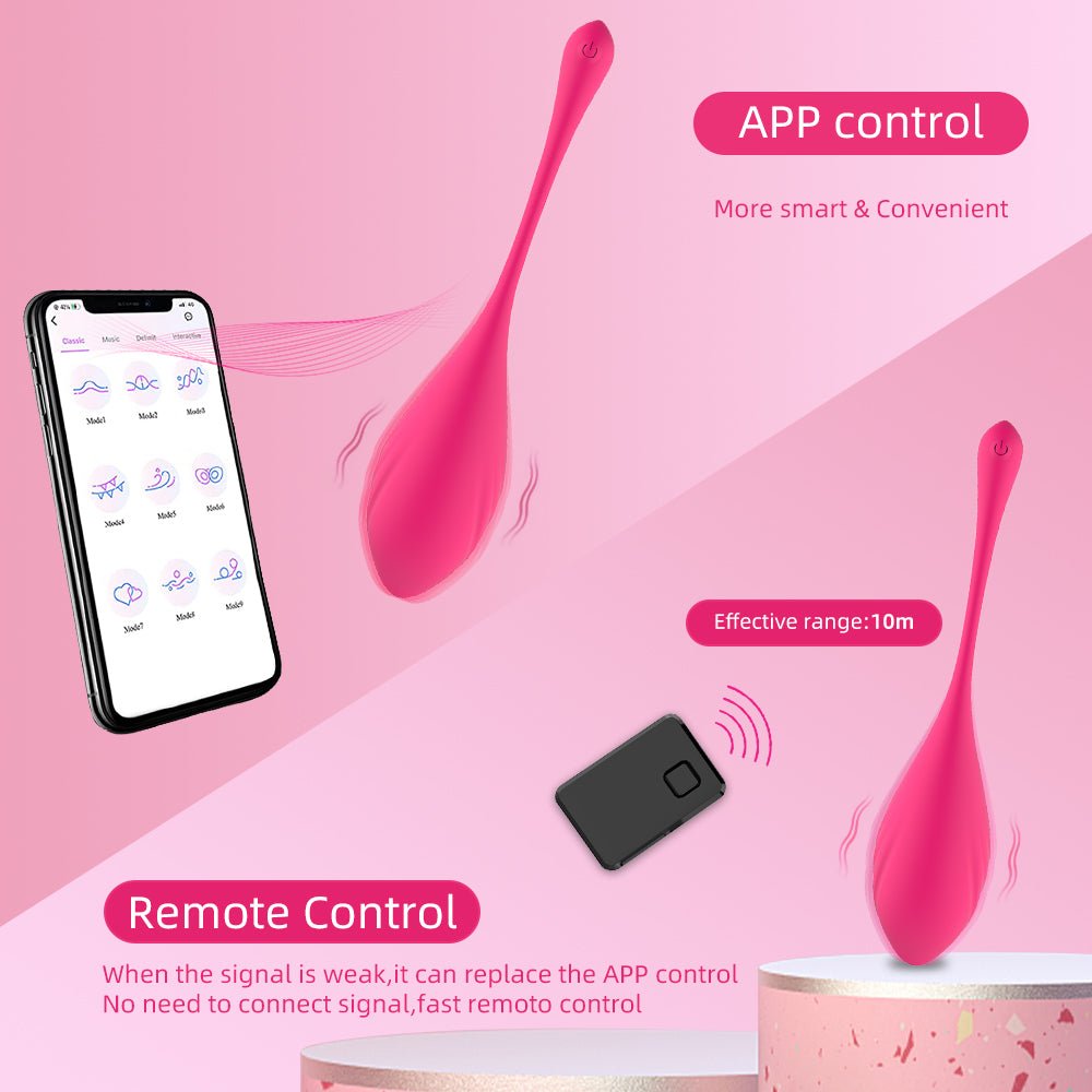 Remote control - you can use the mobile phone APP to vibrate the egg - Sexy-Fantasy